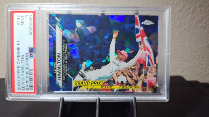 2020 Topps Chrome F1 Sapphire Edition Lewis Hamilton #142 PSA 9 Graded card