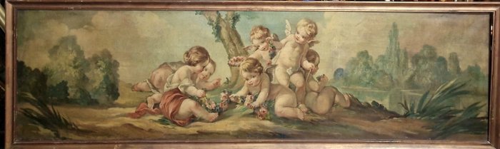 Italiensk skole (XIX) - Gioco di putti