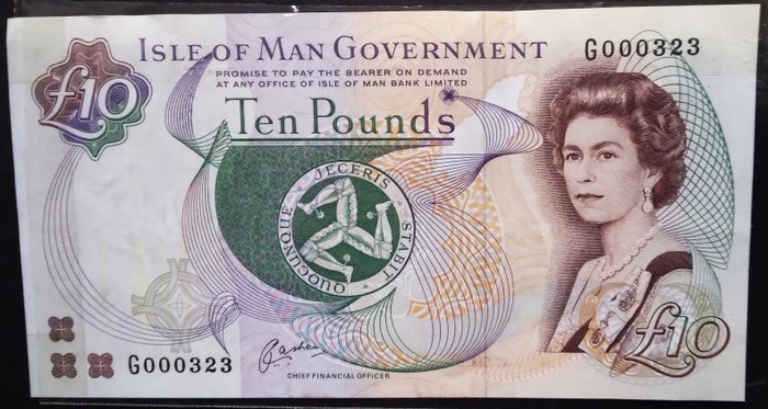 Isle of Man. - 10 pounds ND (1983) - Pick 42  (Ingen mindstepris)