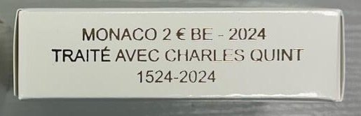 Monaco 2 Euro 2024 "500 Ans du Traité de Burgos - Charles Quint" Proof  (Ingen mindstepris)