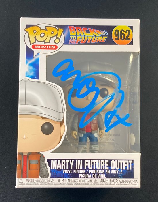 Tilbage til fremtiden - Funko Pop - #962 Michael J Fox -  Autograph - With COA