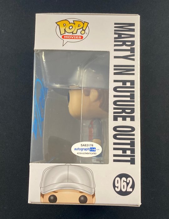 Tilbage til fremtiden - Funko Pop - #962 Michael J Fox -  Autograph - With COA