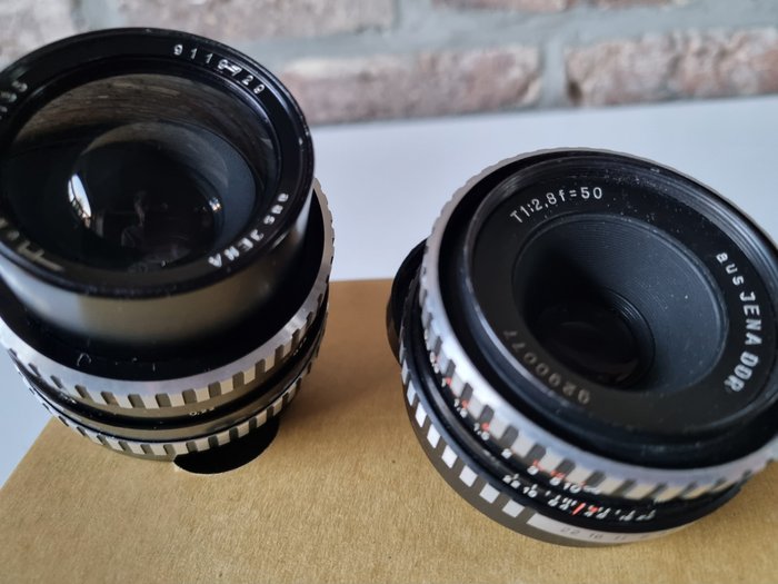 Carl Zeiss Jena flektogon aus jena  2.8 35mm +  aus Jena DDR Zebra 2.8 50mm Prime objektiv