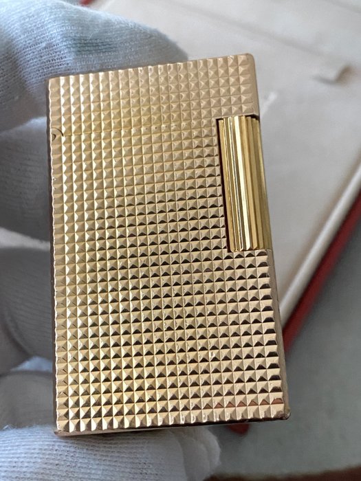 S.T. Dupont - Rare  Ligne 1 Diamond Head Style with Box - Lighter - Forgyldt