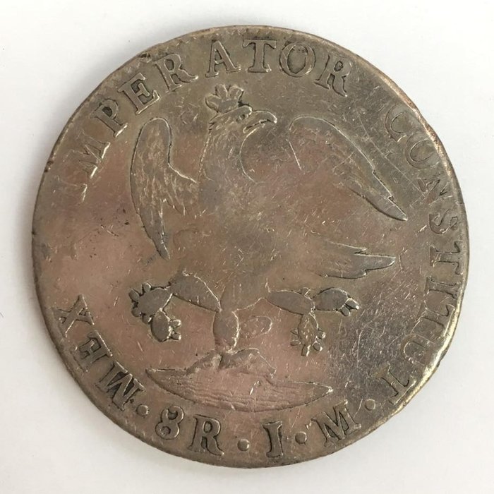 Mexico Augustin I Iturbide 8 Reales 1823