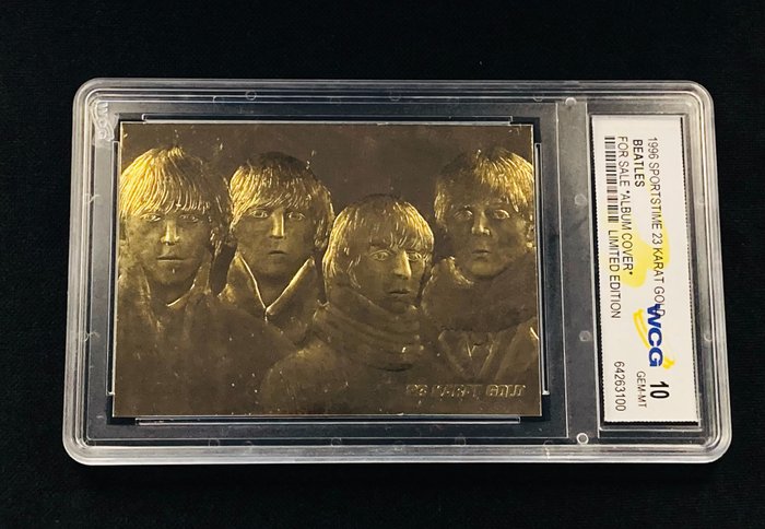 The Beatles - Lot of 2 - Original Gold Cards (23K) - Graded "10" Perfect/Mint - Byttekort