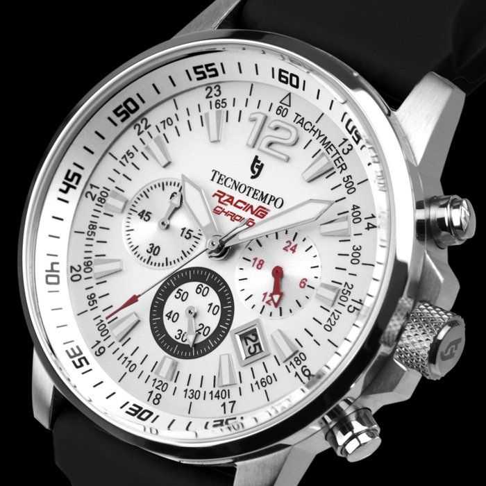 Tecnotempo - Chronograph 100M WR - "Racing Chrono" Limited Edition - - TT.100G.RCW - Mænd - 2011-nu