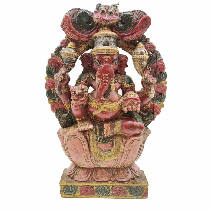 Ganesh - Træ - Indien - 1960-1970