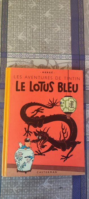 Tintin T5 - Le Lotus Bleu (B5) – C - 1 Album - Genoptryk - 1951