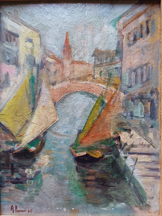 Alessandro Pomi  (1890 - 1976) - Veduta di Choggia