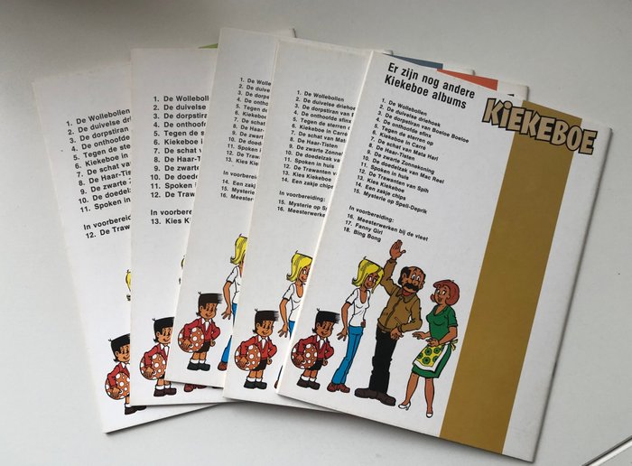 Kiekeboe 11 t/m 15 - Diverse titels - zie beschrijving - 5 Album - Første udgave - 1980/1981