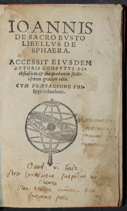 Johannes Sacrobosco - Libellus de sphaera. Accessit autoris computus ecclesiasticus, et alia quaedam in studiosorum - 1543