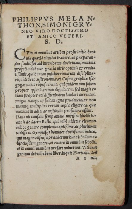 Johannes Sacrobosco - Libellus de sphaera. Accessit autoris computus ecclesiasticus, et alia quaedam in studiosorum - 1543