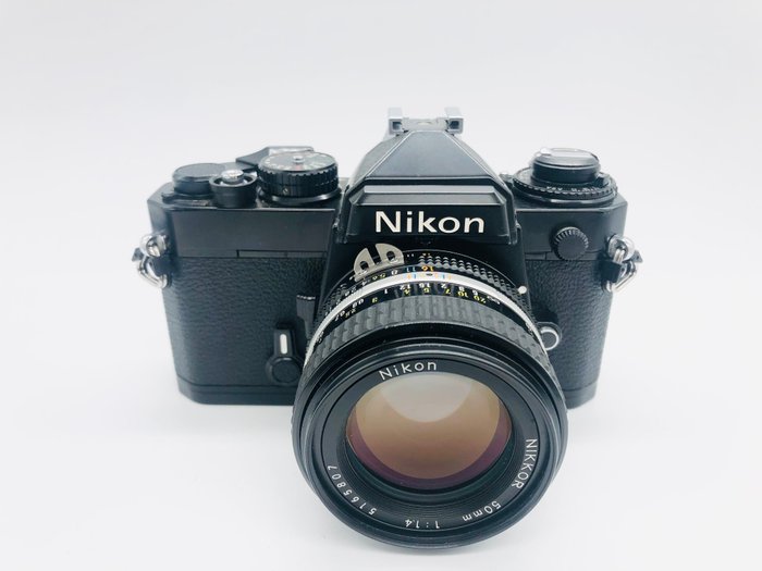 Nikon FE black + Ai-S Nikkor 1,4/50mm - Analogt kamera