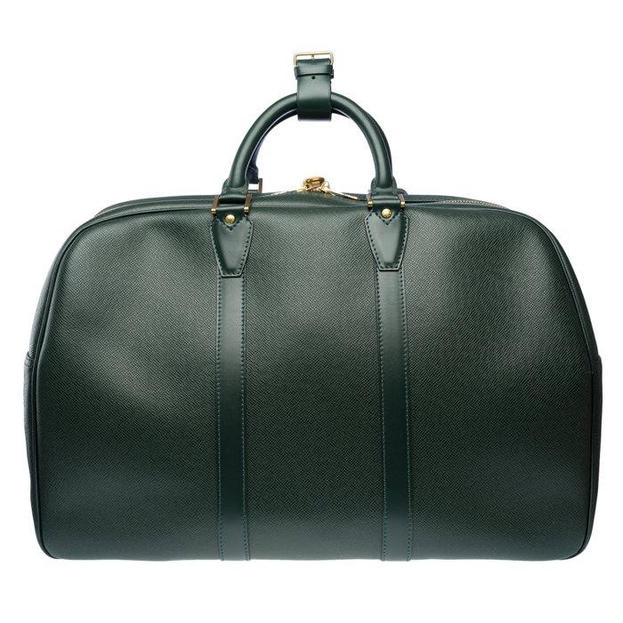 Louis Vuitton - Classy Louis Vuitton Kendall 50 strap Travel bag in Green Taïga leather , GHW - Rejsetaske