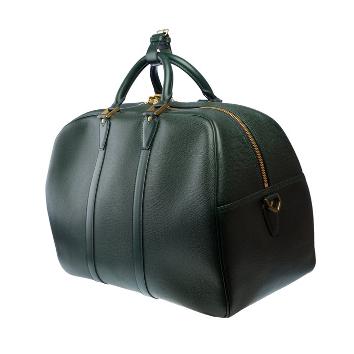 Louis Vuitton - Classy Louis Vuitton Kendall 50 strap Travel bag in Green Taïga leather , GHW - Rejsetaske