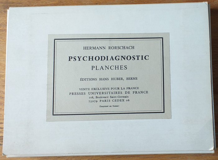 Hermann Rorschach - Psychodiagnostic Planches - 1992