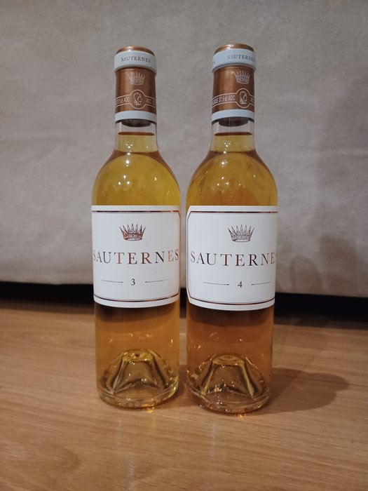 Sauternes "3"  "4" by Château d'Yquem - Sauternes - 2 Halve flasker (0,375 L)