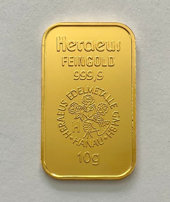 10 gram - Guld 999 - Heraeus