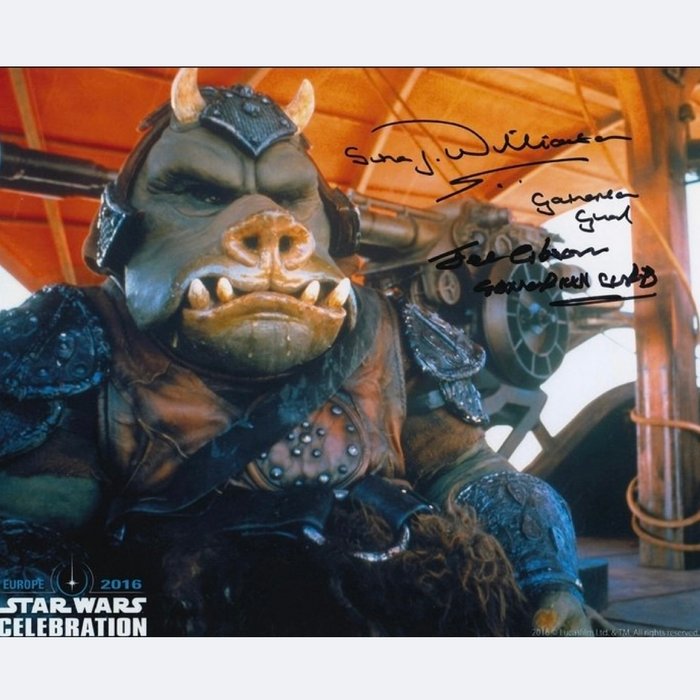 Star Wars Episode VI: Return of the Jedi - Signed by 2 Gamorrean Guard Performers