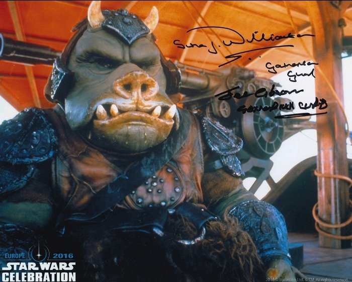 Star Wars Episode VI: Return of the Jedi - Signed by 2 Gamorrean Guard Performers