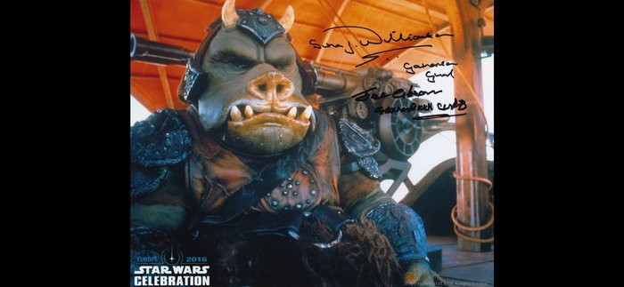 Star Wars Episode VI: Return of the Jedi - Signed by 2 Gamorrean Guard Performers