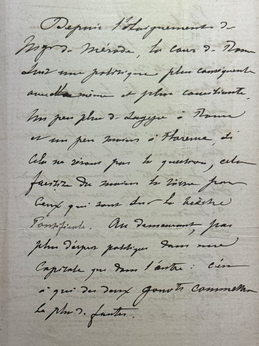 Le comte Ernest Armand (1829-1898) diplomate et homme politique français - 5 LETTRES AUTOGRAPHE SIGNÉ du Conseiller général de l' Aube aux Monsieur le ministre, le compte - 1866