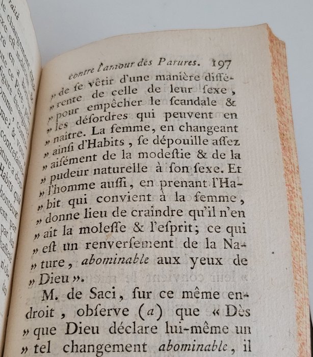 François-Louis Gauthier - Traité contre l'Amour des Parures et le Luxe des Habits - 1780