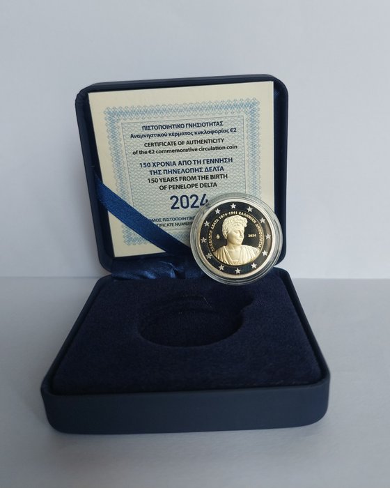 Grækenland. 2 Euro 2024 "150th Anniversary - Birth of Penelope Delta " Proof  (Ingen mindstepris)