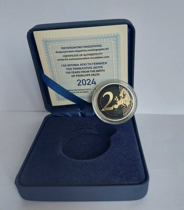 Grækenland. 2 Euro 2024 "150th Anniversary - Birth of Penelope Delta " Proof  (Ingen mindstepris)