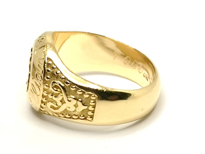 Statement-ring - 18 kraat Gulguld