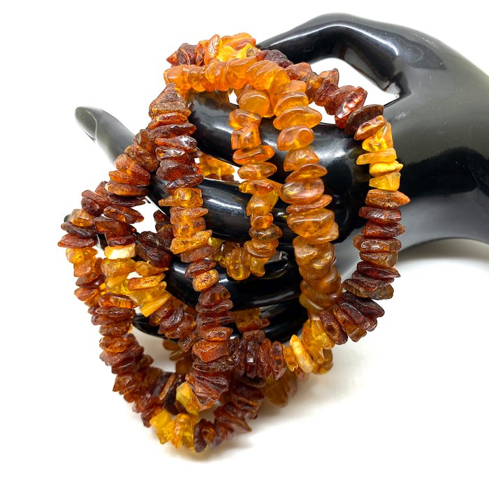 Gamle Baltic Amber helstens halskæder 46cm  66cm - Rav - Succinite