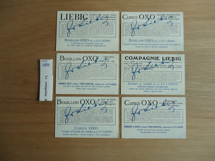 Liebig lot van 104 verschillende sets totaal van 624 prenten Be./Fr. uitgave, zie omschrijving - 104 Complete Set