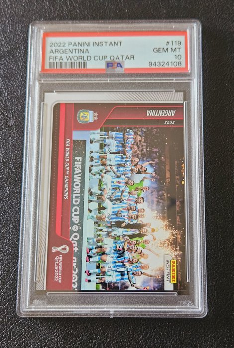 2022 Panini Instant World Cup Argentina / Lionel Messi #119 PSA 10 - 1 Graded card