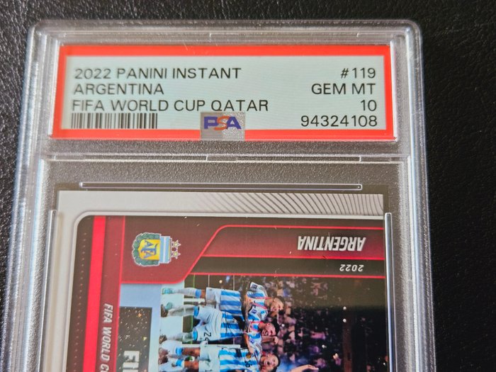 2022 Panini Instant World Cup Argentina / Lionel Messi #119 PSA 10 - 1 Graded card