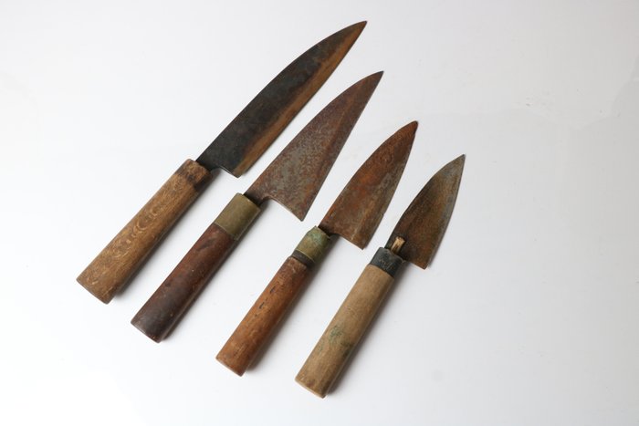 "刀 KATANA"  三徳 Santoku - Køkkenkniv - Kitchen knife set - Stål - Japan