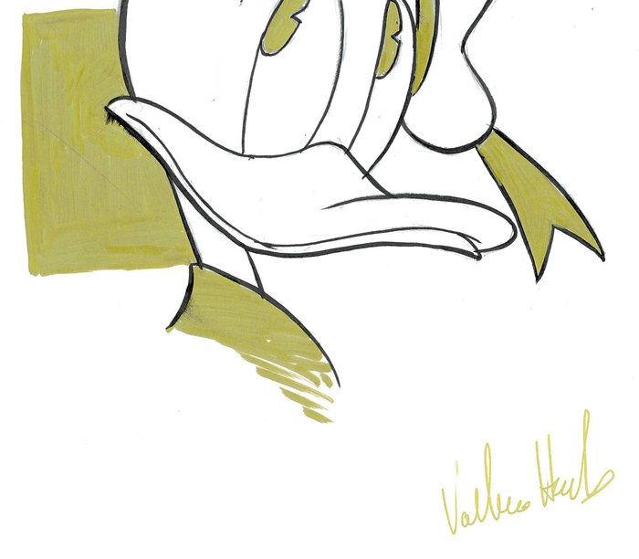 Valerio Held - 1 Original drawing - Topolino - Paperino -oro