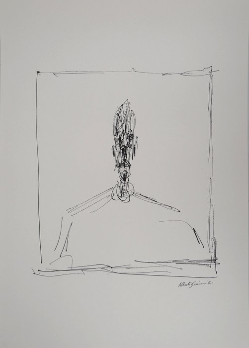 Alberto Giacometti (1901-1966) - Buste d'homme