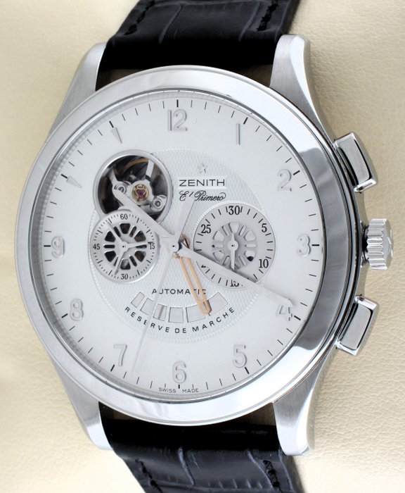 Zenith - El Primero - Grande Class Open - Column Wheel Chronograph - Ref. No: 03.0520.4021 - Mænd - 2000-2010