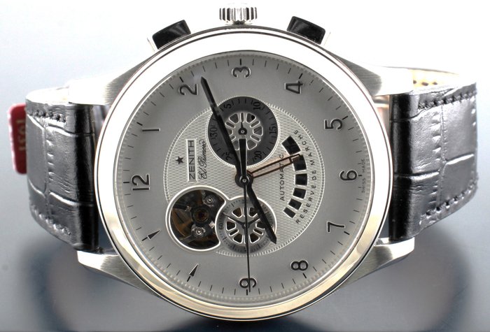 Zenith - El Primero - Grande Class Open - Column Wheel Chronograph - Ref. No: 03.0520.4021 - Mænd - 2000-2010