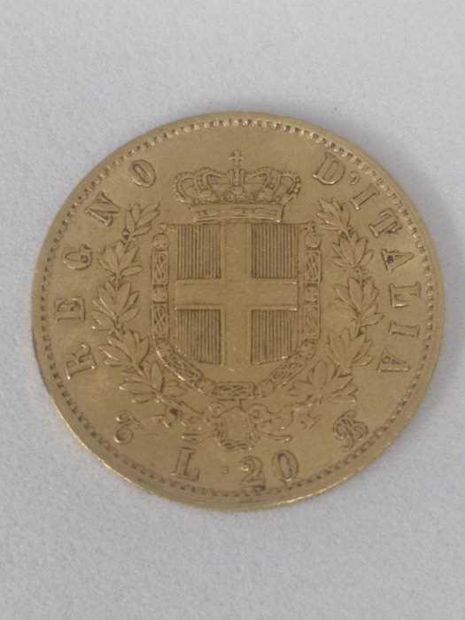 Italien. Vittorio Emanuele II di Savoia (1861-1878). 20 Lire 1863 gold coin