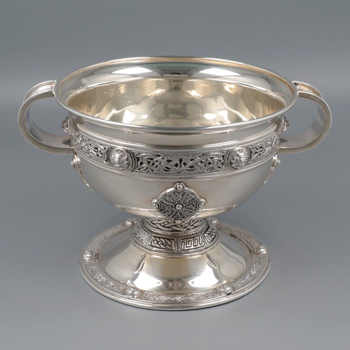 West  Son (Dublin Ierland) Celtic decorated Bowl - Bæger - 925 sølv