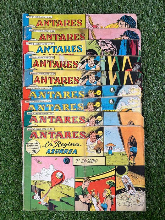 Antares nn 38x2 39x2 40x2 42 43x2 - Avventure Americane - 9 Album - Første udgave - 1958