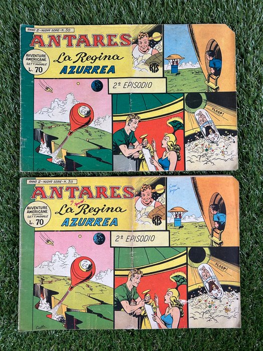 Antares nn 38x2 39x2 40x2 42 43x2 - Avventure Americane - 9 Album - Første udgave - 1958