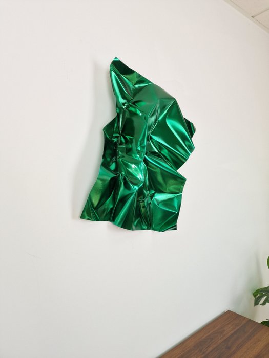 José Soler Art - Steel Silk. Green (Wall Sculpture)