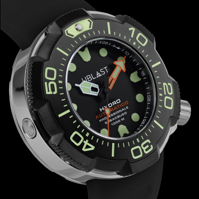 Ublast - " NO RESERVE PRICE " Hydro Professional Diver - REF.UBHDR46BKGN - Ingen mindstepris - Automatic - Mænd - Ny