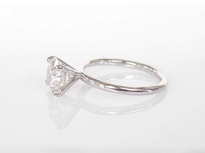 Forlovelsesring - 14 karat Hvidguld -  204ct tw Diamant (Laboratoriedyrket)