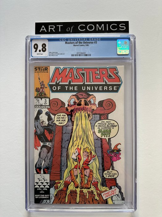 Masters Of The Universe #3 - Highest Grade Ever Offered On Catawiki - CGC Graded 9.8! - Extremely High Grade! - White Pages!! - 1 Graded comic - Første udgave - 1986