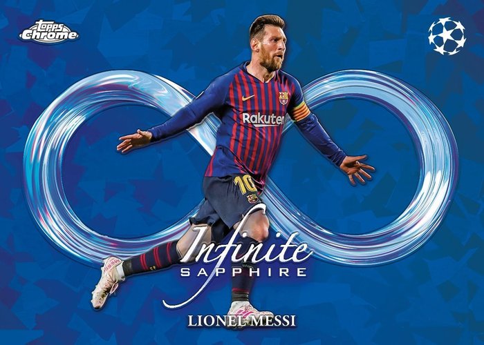 2023/24 Topps Chrome UEFA Sapphire Edition Næsten så god som ny (NM) - 1 Sealed box