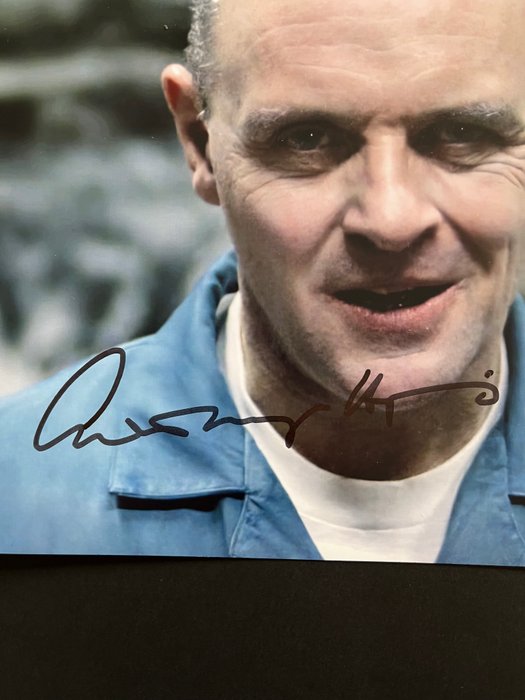 Ondskabens øjne, Anthony Hopkins (Dr. Hannibal Lecter) - Signed in Person - with PSA/DNA Certificate - Autograph, photo - No Reserve!